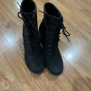 Timberland Black Waterproof Leather Lace-Up Women's Boots